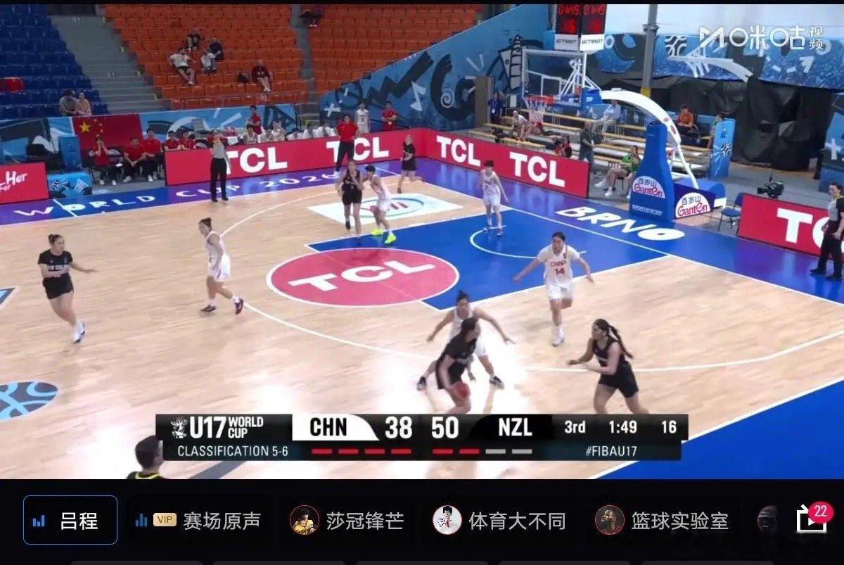 7月19日 U17女篮世界杯5-6名排位赛刚刚结束，结果中国队🇨🇳以61：7