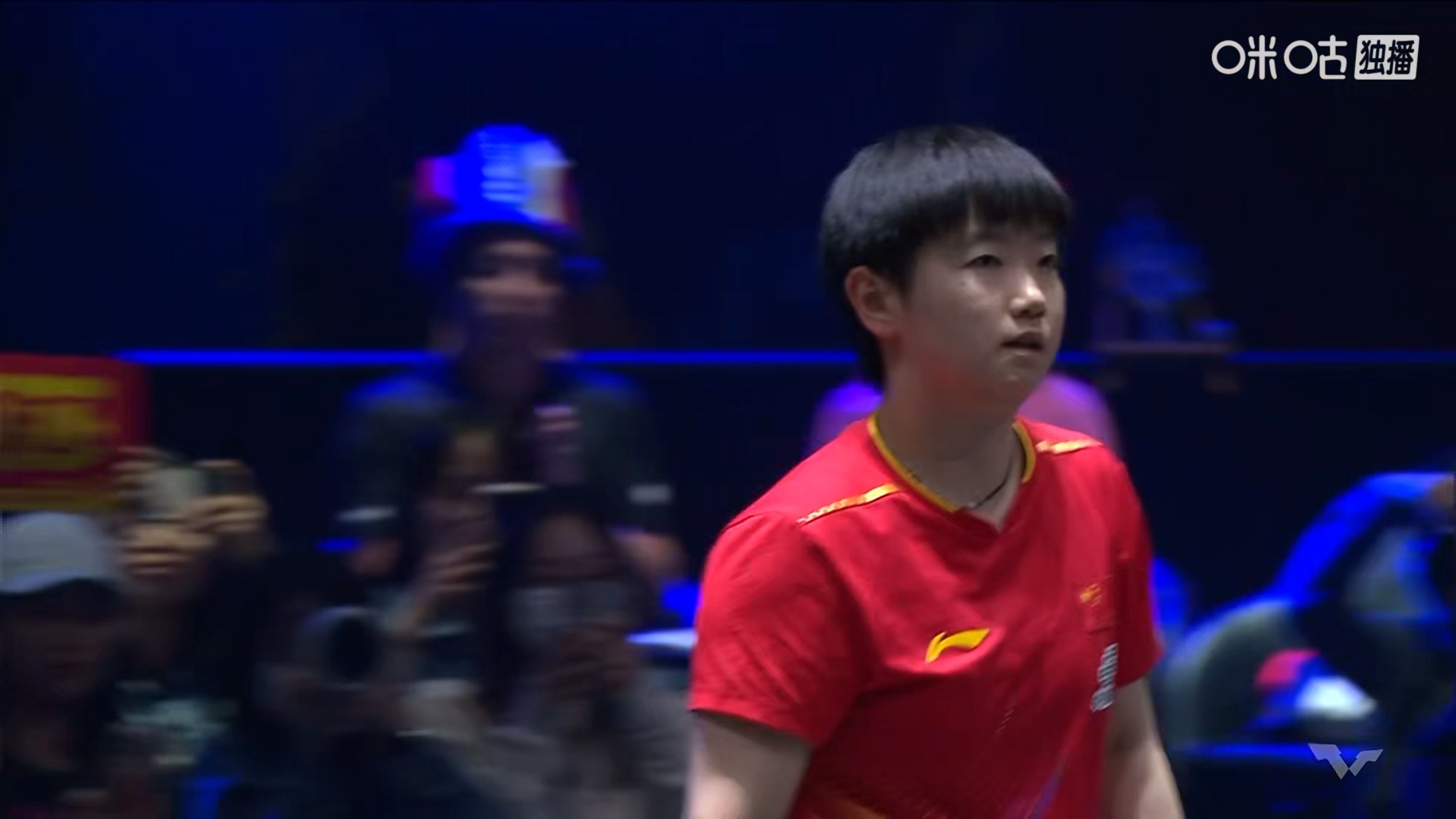 孙颖莎4比1陈熠(11-2，11-3，3-11，11-7，11-9)晋级女单决赛