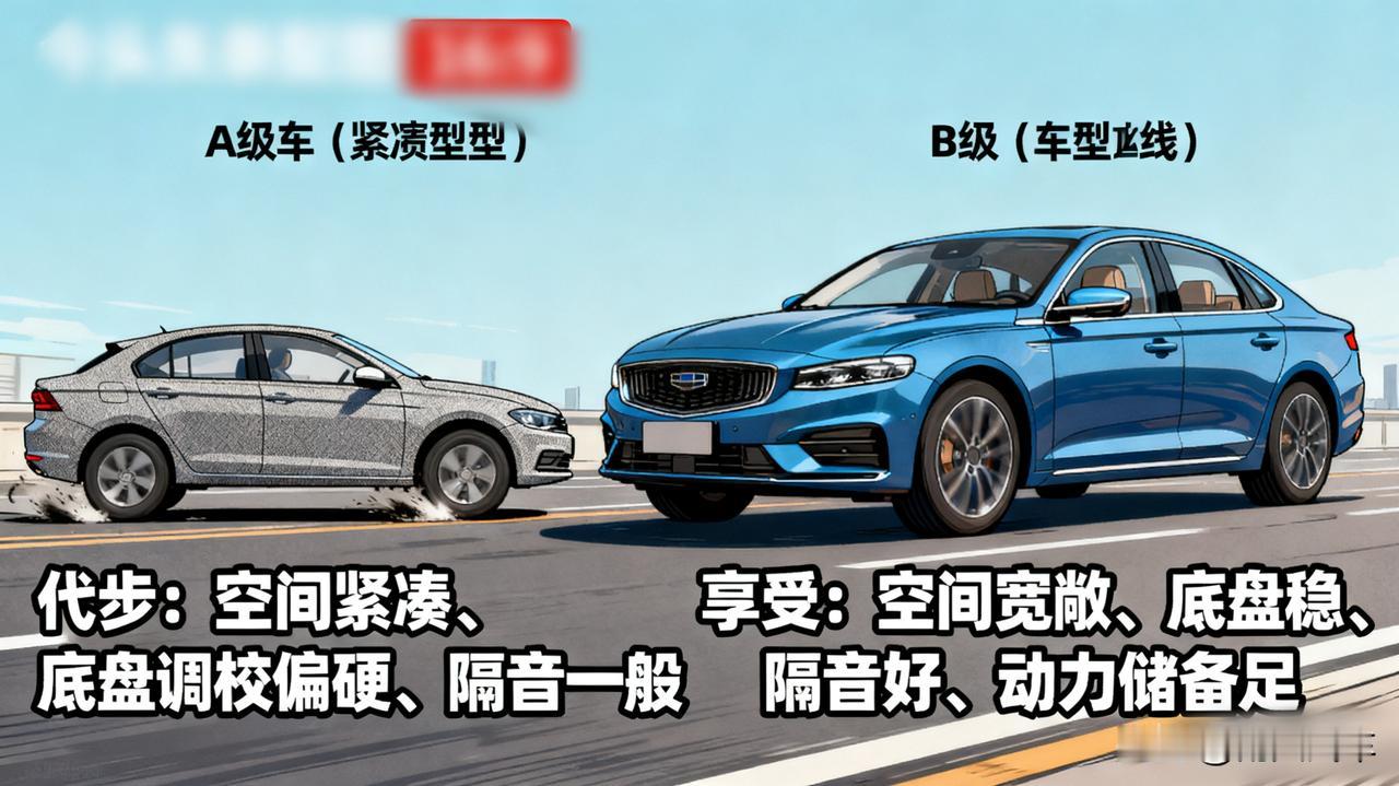 A级车和B级车，开起来差别到底有多大？不仅仅是“大一点”那么简单！

差距是全方