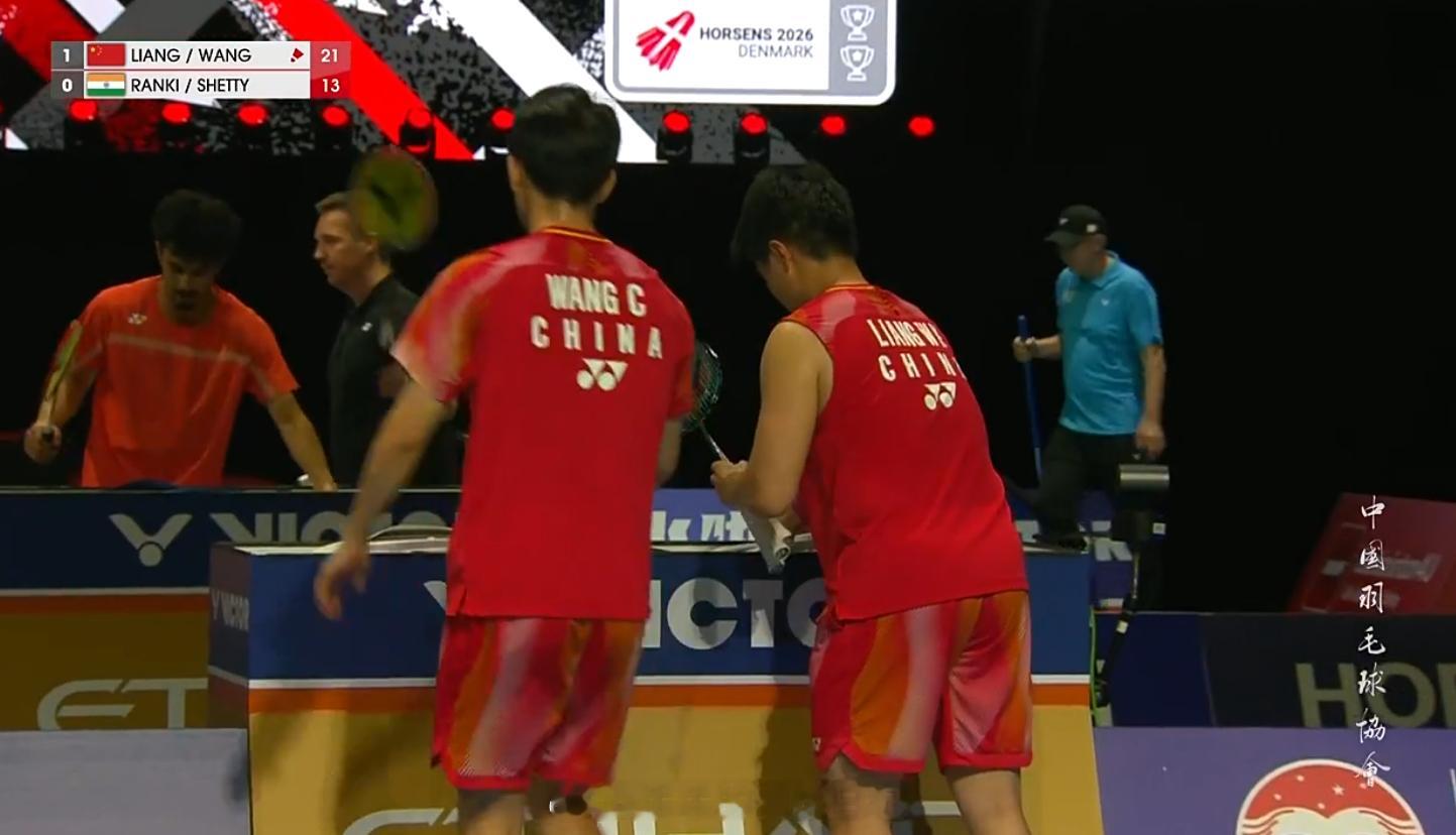 汤杯国羽vs印度 汤杯 A组 中国 1-0 印度男双 第2场 梁伟铿/王昶 21