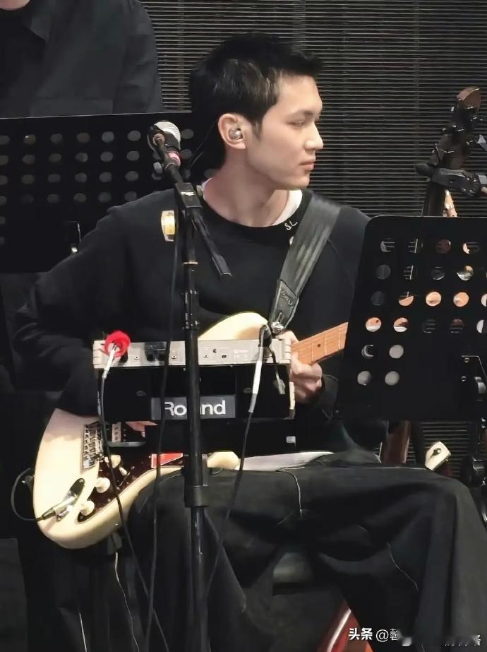 张智霖儿子担任演唱会吉他手张智霖演唱会，儿子张慕童去做吉他手了 
