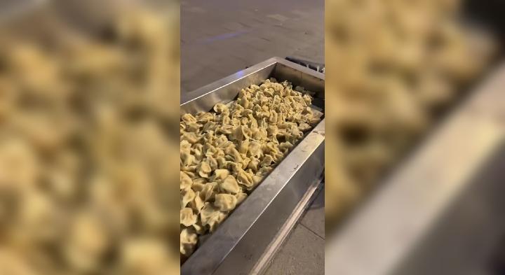 冬至吃饺子是传统习俗，但近日有网友发现，某地冬至后垃圾桶上竟铺满了饺子，这究竟是