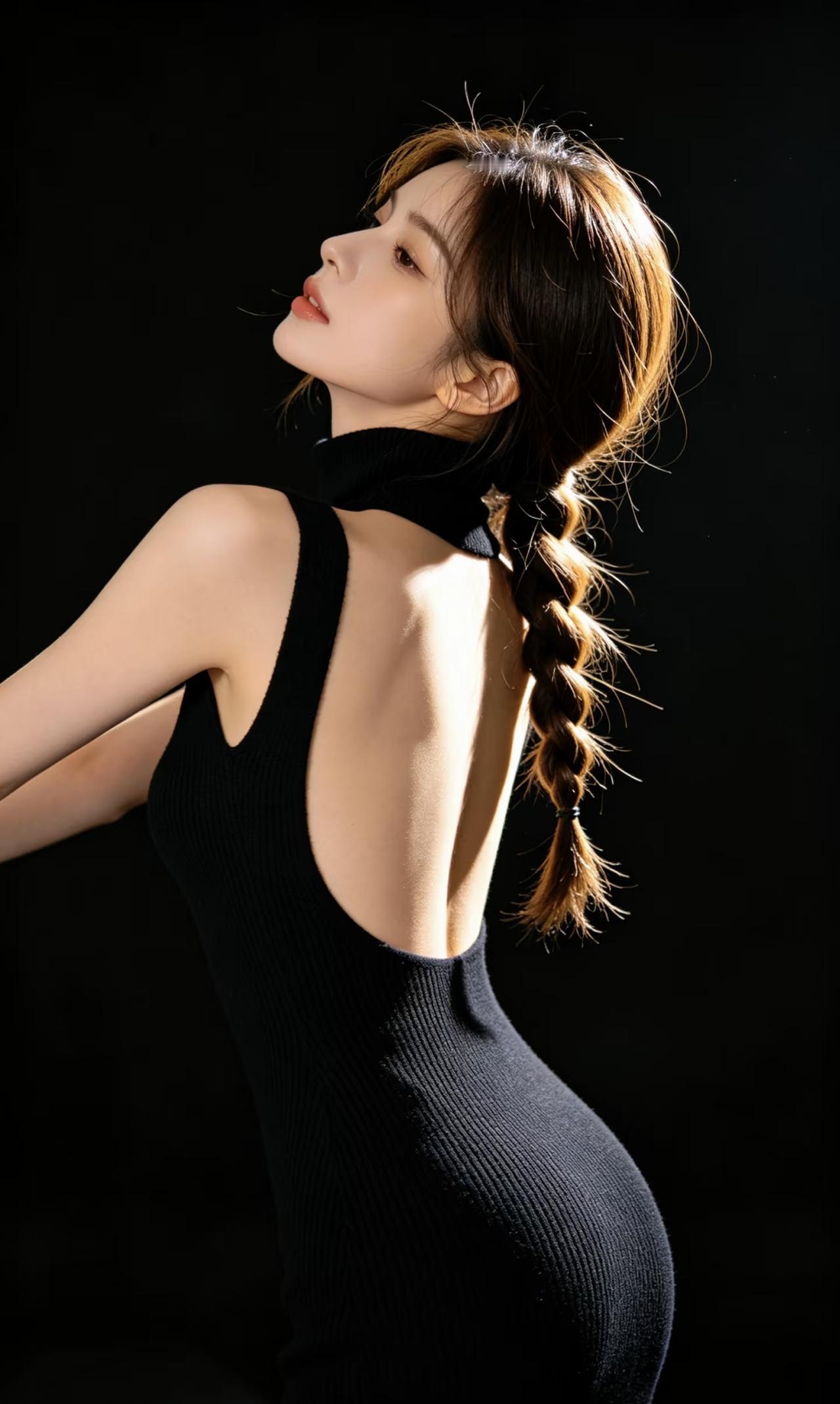 这姑娘侧身照好有气质！