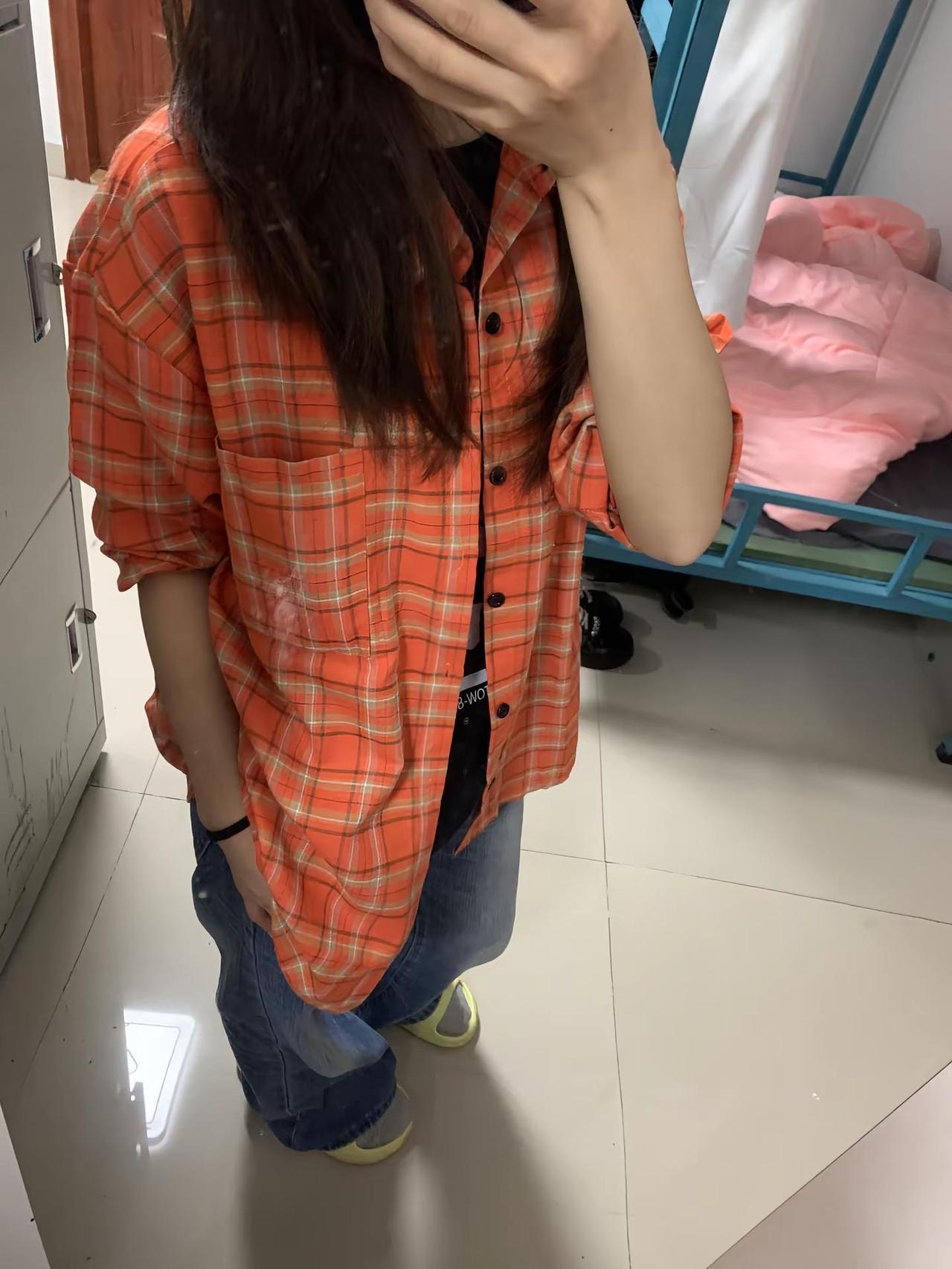 151｜86随便穿穿 小个子穿搭 格子衣服穿搭 牛仔裤