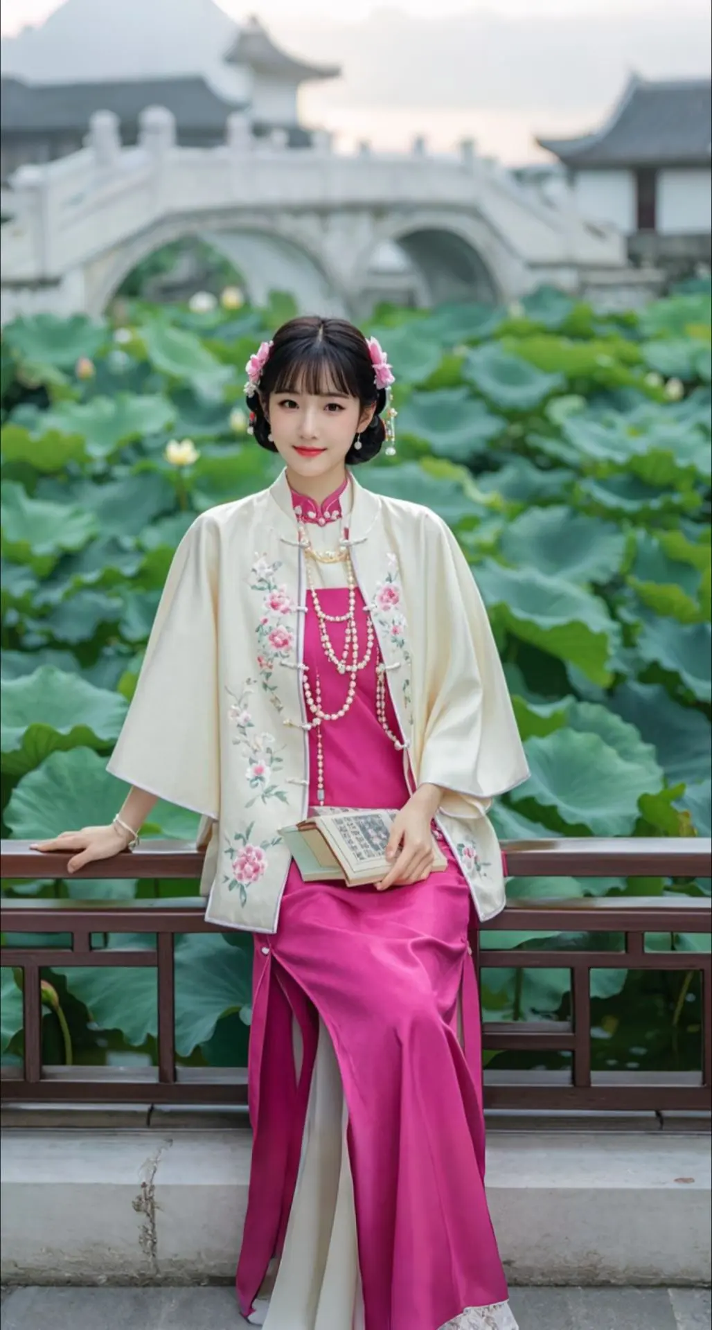 AI扩图 AI旗袍雅韵