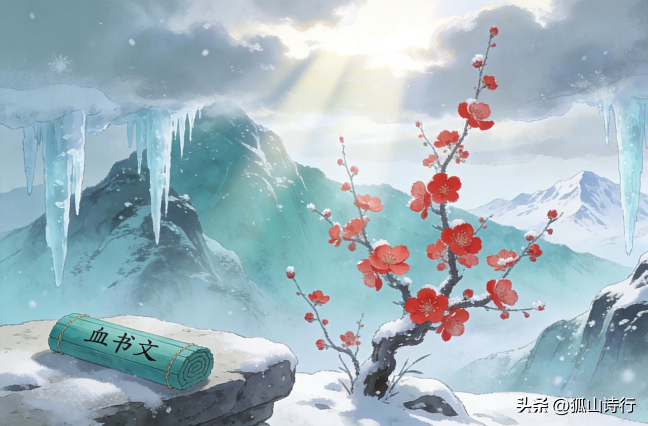 雪覆千山  〔文｜狐山诗行〕

雪覆千山掩旧痕，难封青简血书文。
冰棱悬处春声近