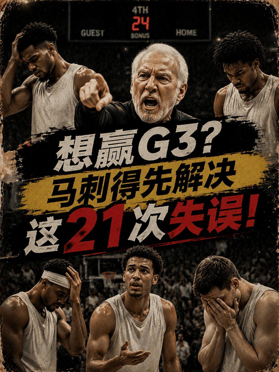 没错，就是这21次失误！想在主场拿下G3，马刺队没得选……根据前NBA球员阿里纳