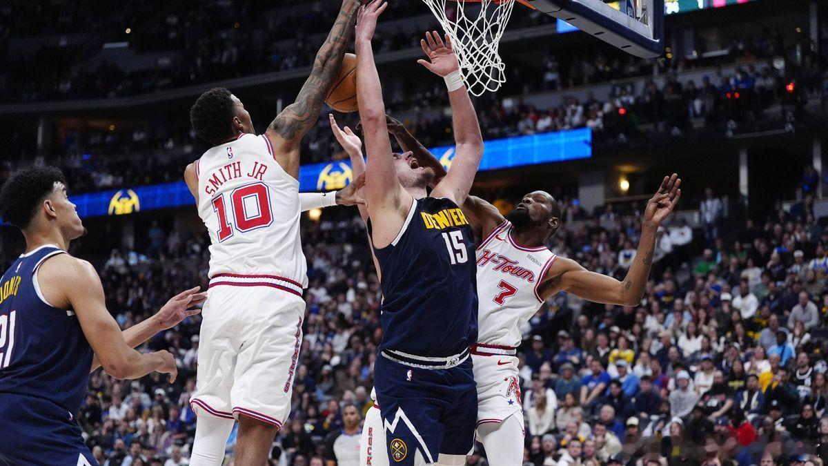 明早六点！火箭再战掘金，赛季前两次交手火箭均以三分惜败，明日再战火箭能否拿下？有