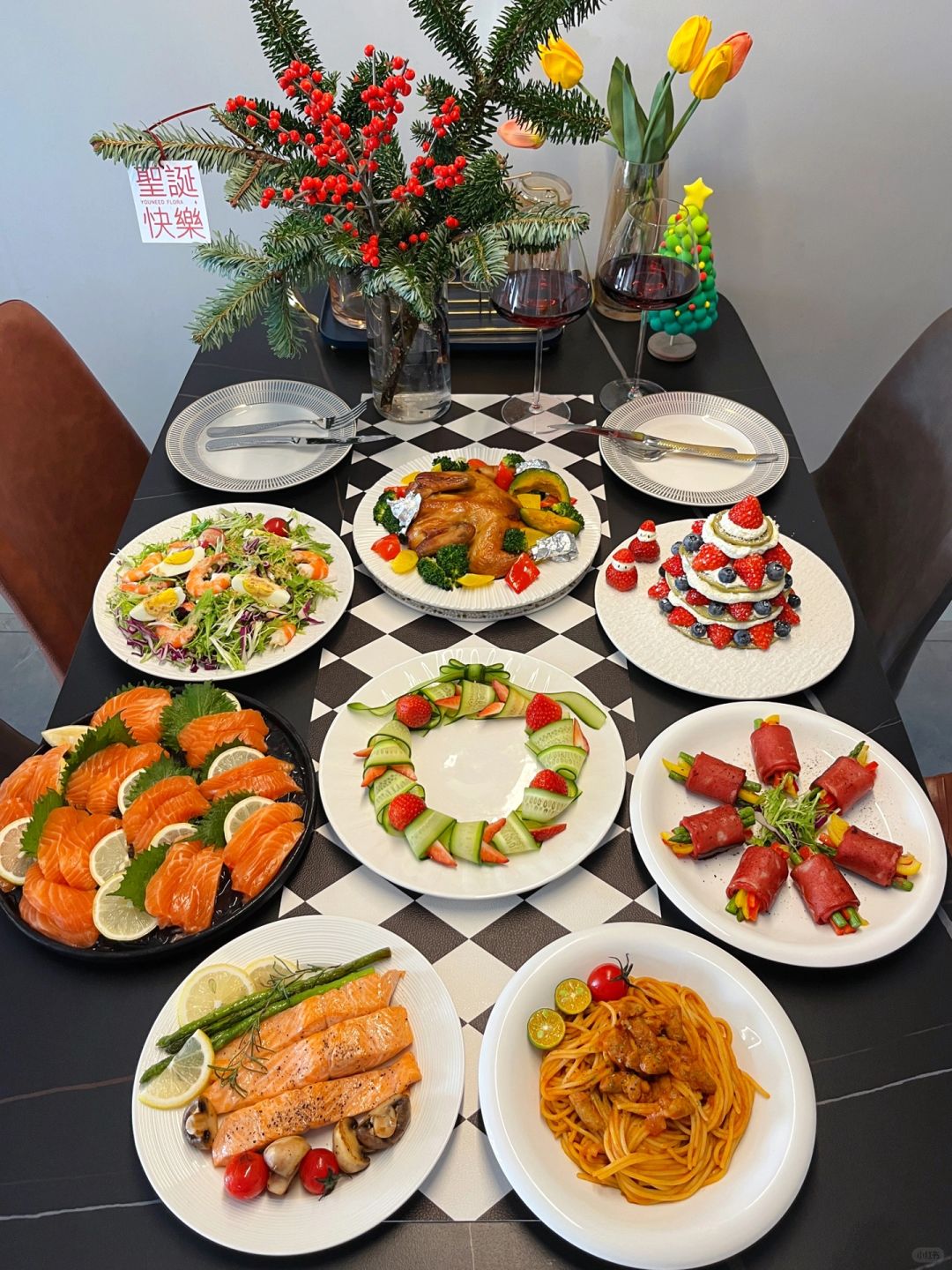 宅家也能享受到的圣诞大餐～