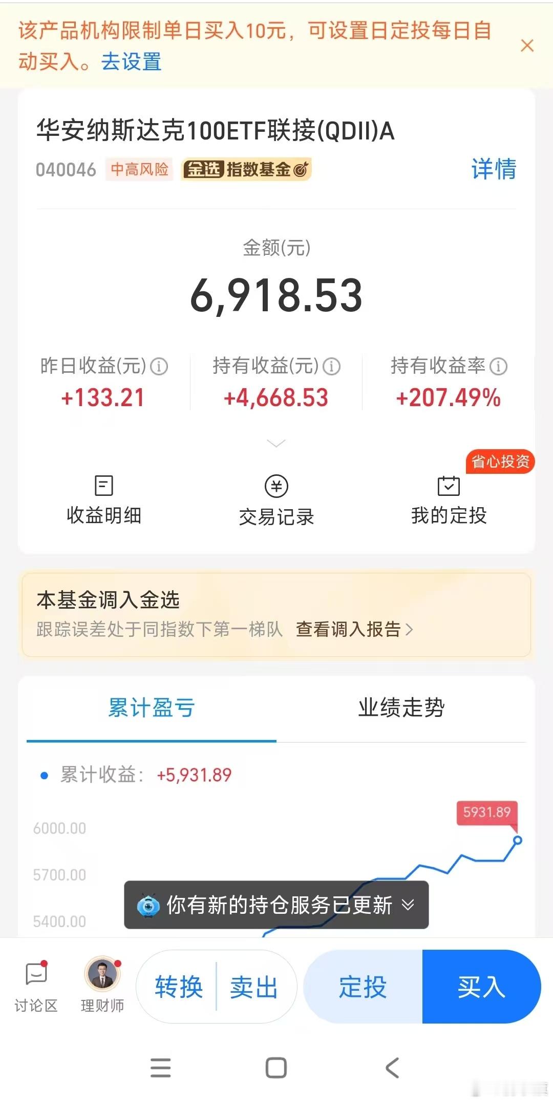 网友发帖：手上收益率最高的，后悔没满仓干，第二张图是同一时期买的，一百倍的差距 