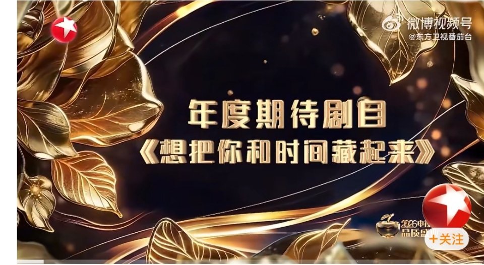 《想把你和时间藏起来》获电视剧品质盛典年度期待剧目，这部剧才官宣没几天 