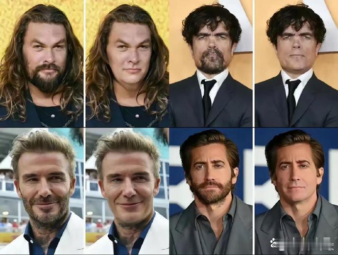 终于懂了欧美男性为何偏爱蓄须，无胡时他们易显老态。 