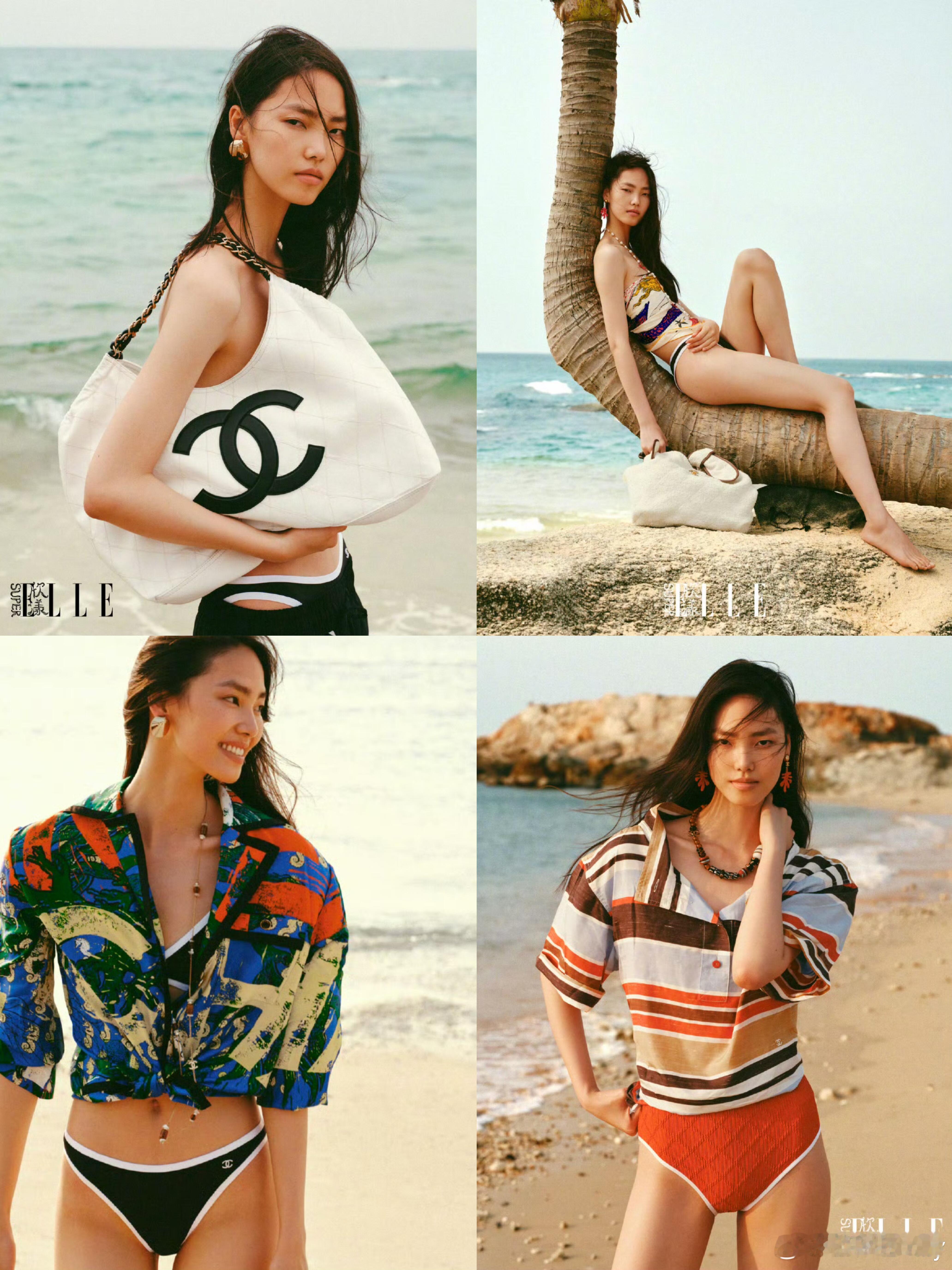 张嘉慧✖️SuperELLE 五月刊超模张嘉慧是新一代活跃在国际舞台的超模面孔，