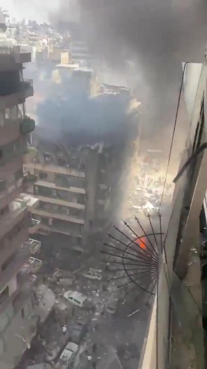 黎巴嫩的末日：10分钟100次空袭，把繁华城市炸成人间炼狱
 这张画面，就是黎巴