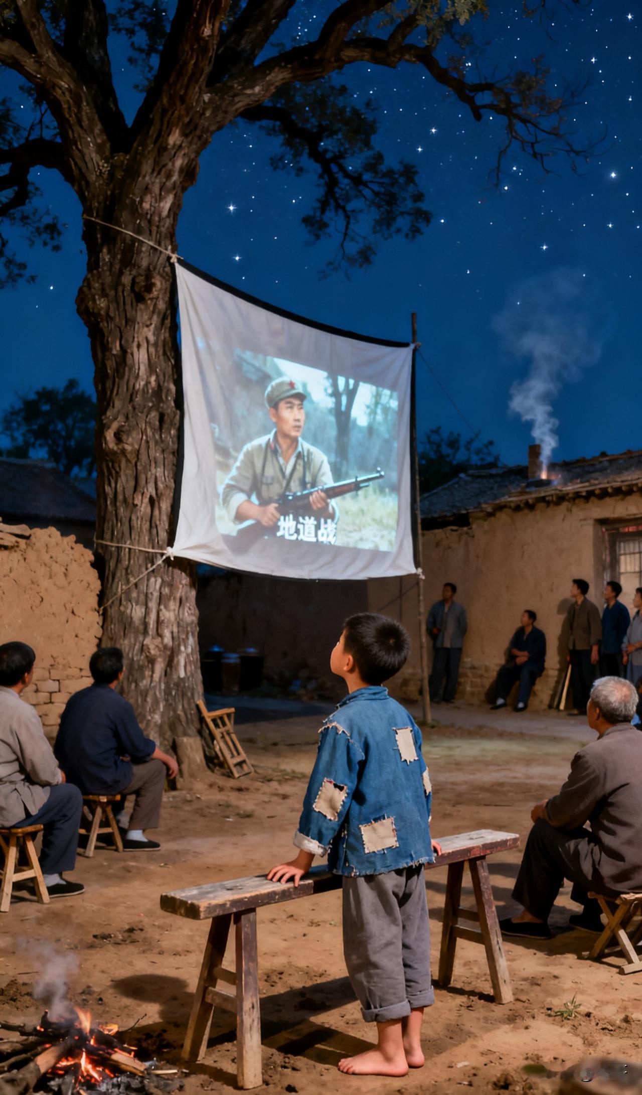 八十年代湘中农村：一条长板凳，载着我看露天电影的童年。
 
我叫迷哥，土生土长的