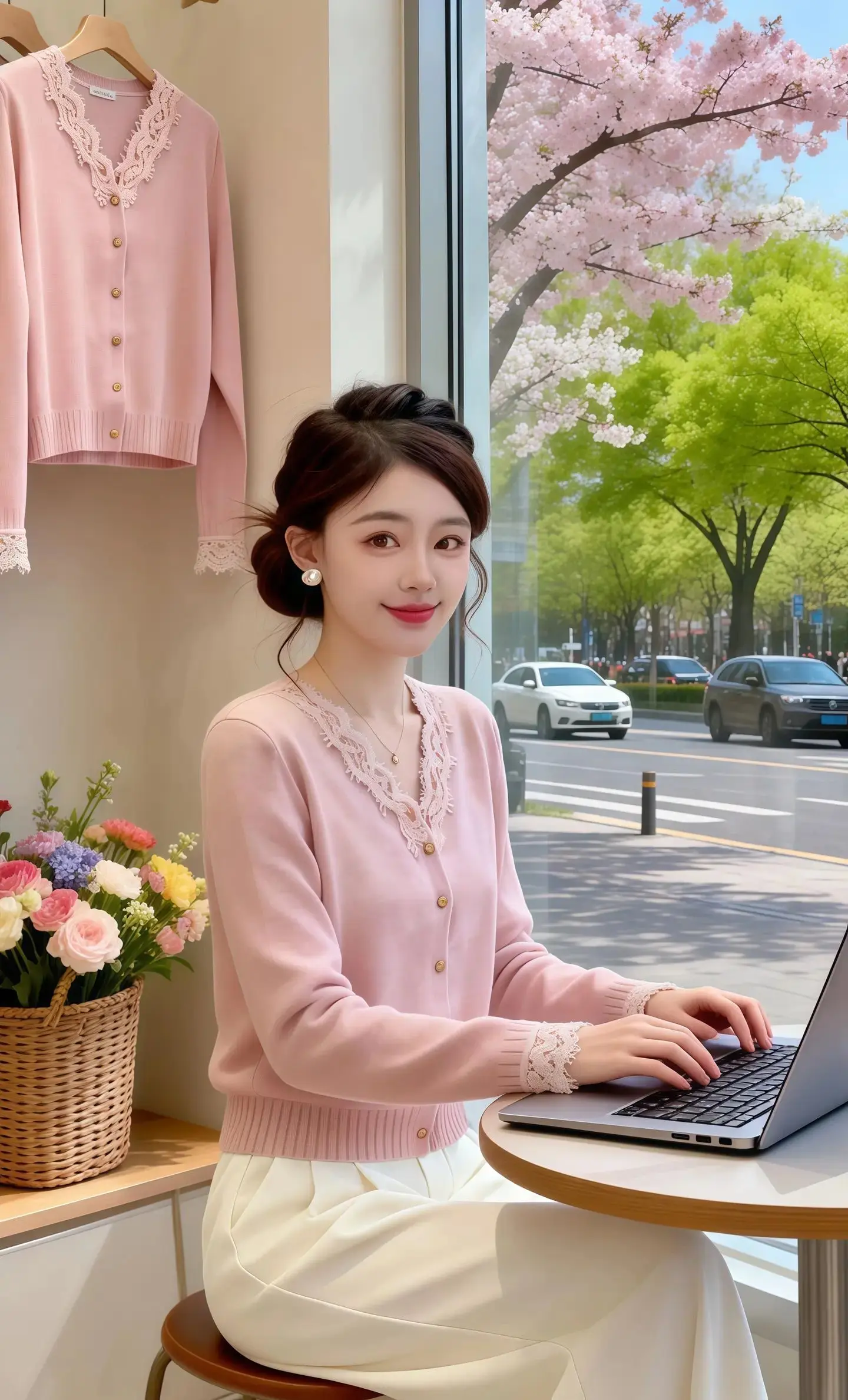 用韩系穿搭打开春天，温柔又有氛围感，轻松开启新年时髦感。版型利落显高显...