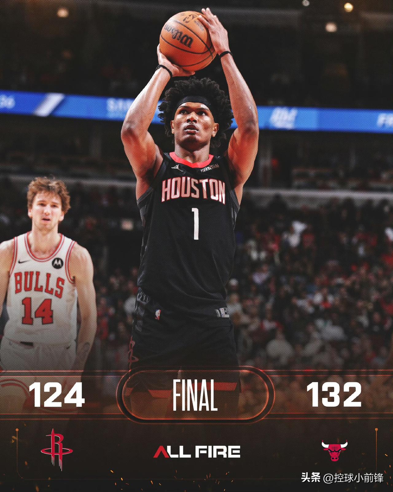 首发安排进去两个卧底，火箭这球要是能赢公牛就奇怪了，27投7中命中率简直惨不忍睹
