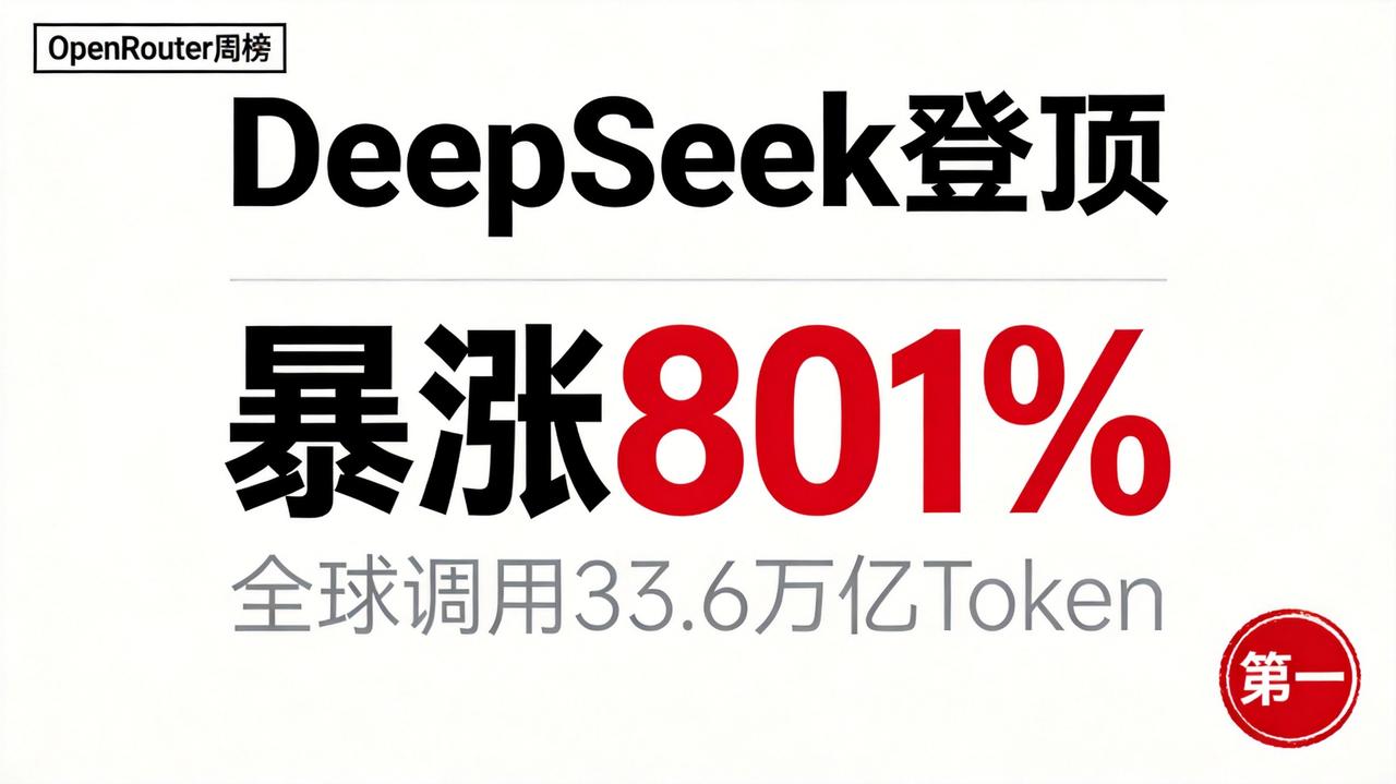全球调用量前五的 AI 大模型，这一周全是中国的。

OpenRouter 公布