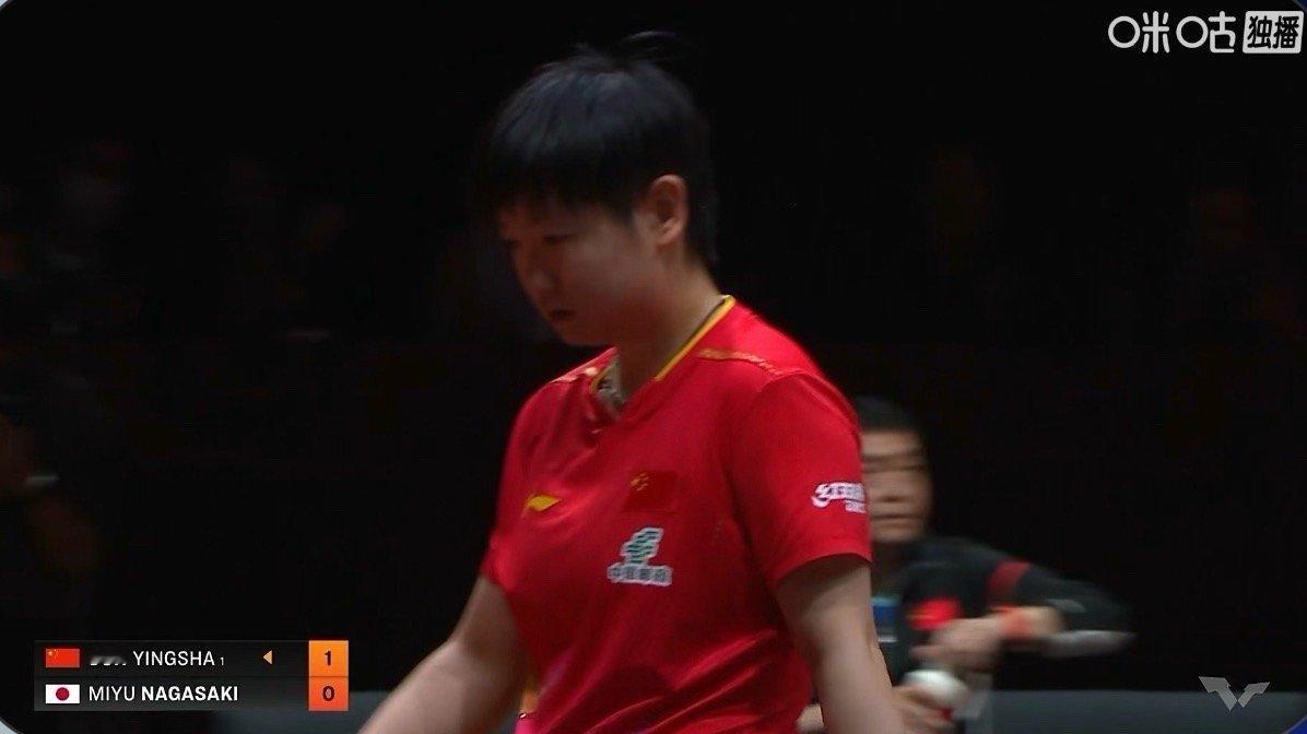 孙颖莎1-0长崎美柚都是左手 质量差距太大了 