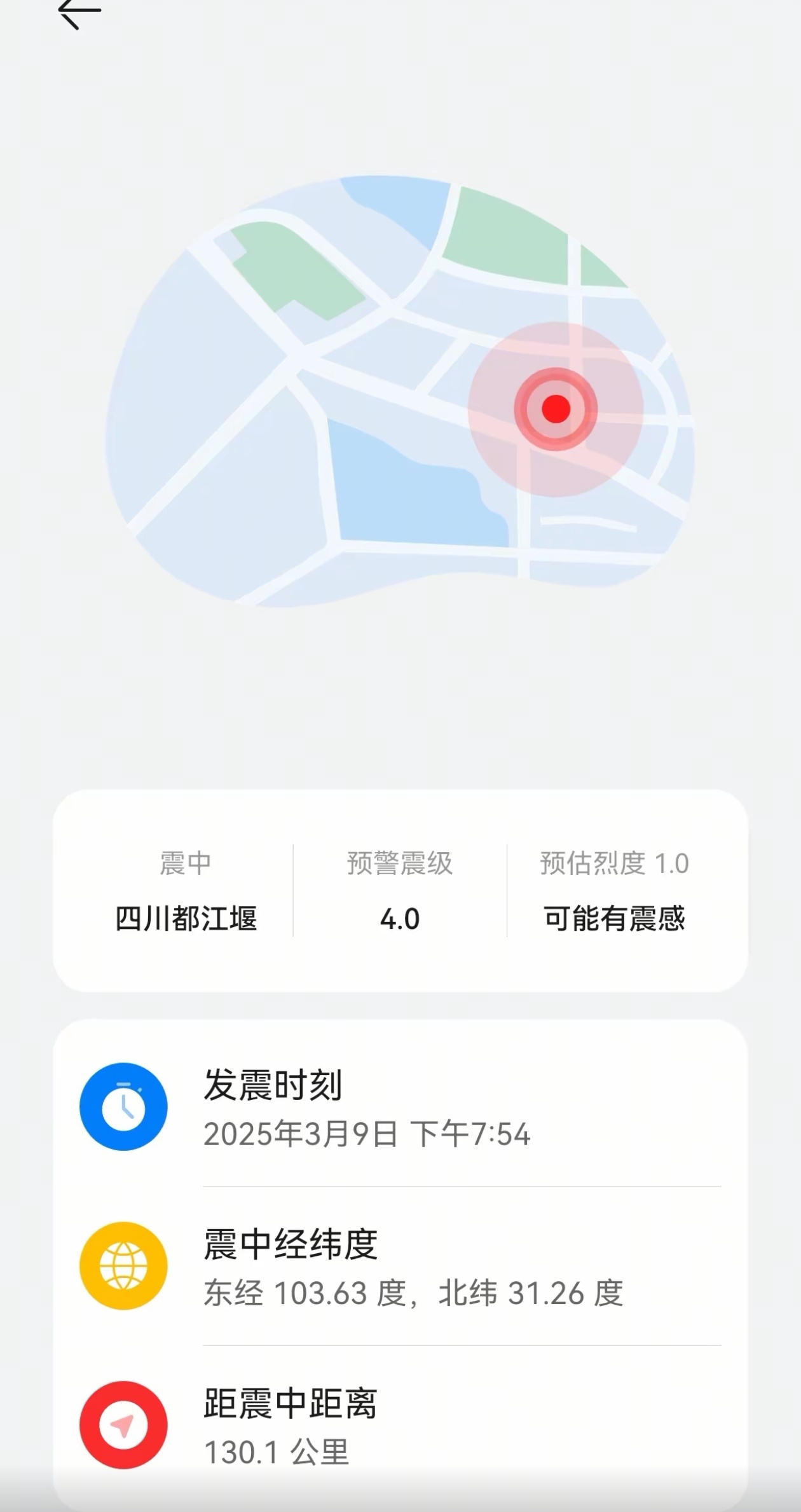 成都3.6级左右地震不怕，3.6级会有一点点感觉。 ​​​