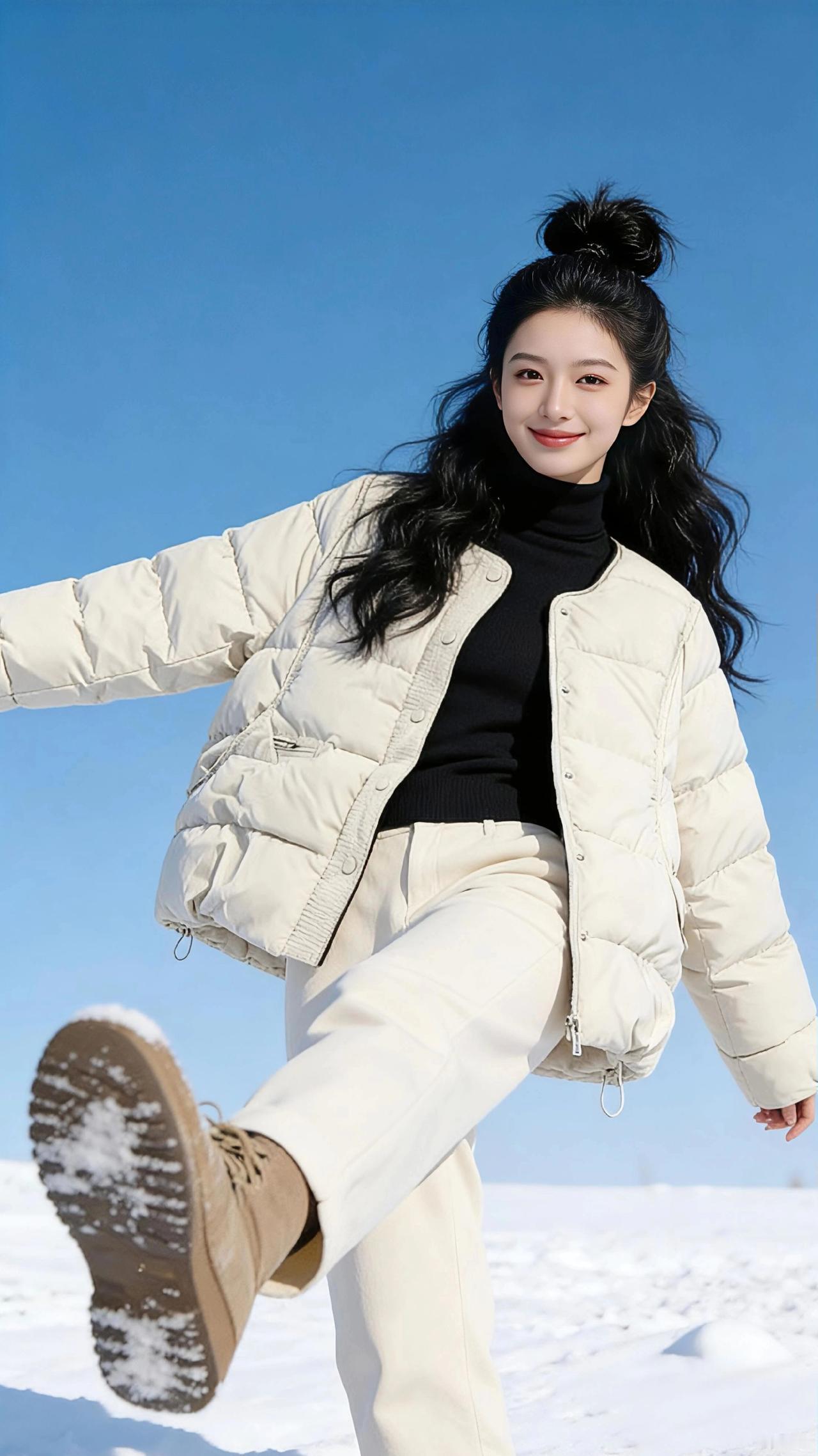 雪日序章
 
冬日的风裹着碎雪掠过肩头，天是洗练过的蓝，像一块刚裁开的冰珀，澄澈