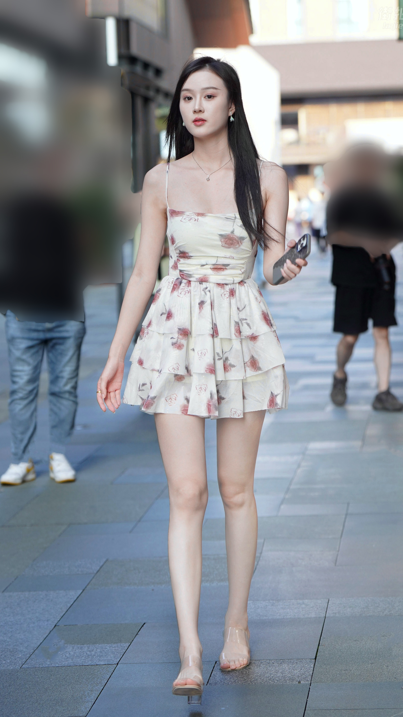 街拍   碎花裙  （拒绝水印） 