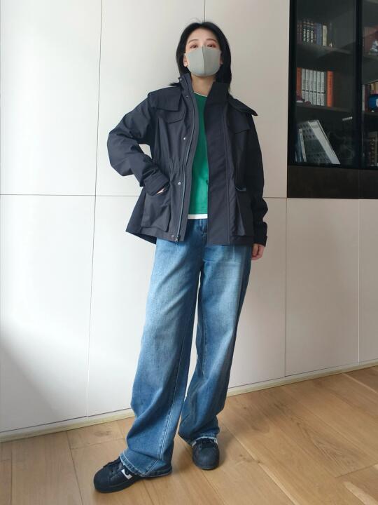 夹克牛仔裤，休闲又通勤
