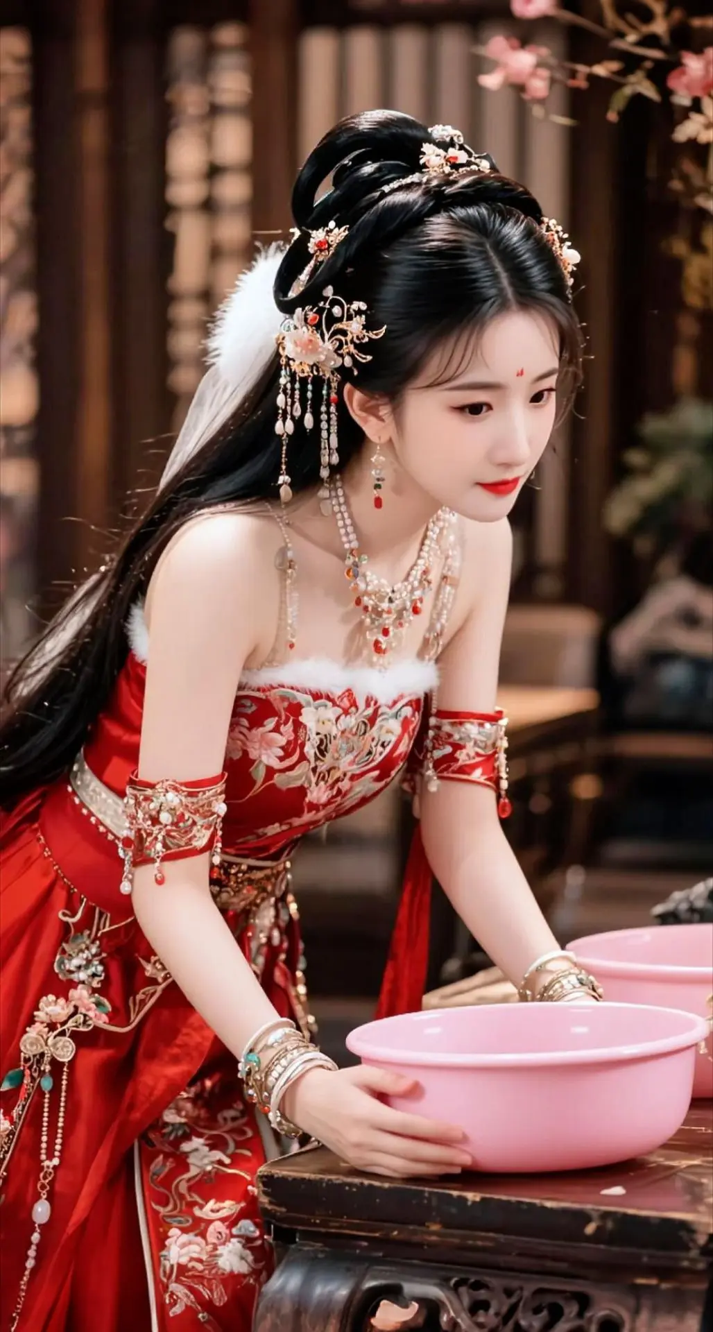 AI扩图 AI古风华服照