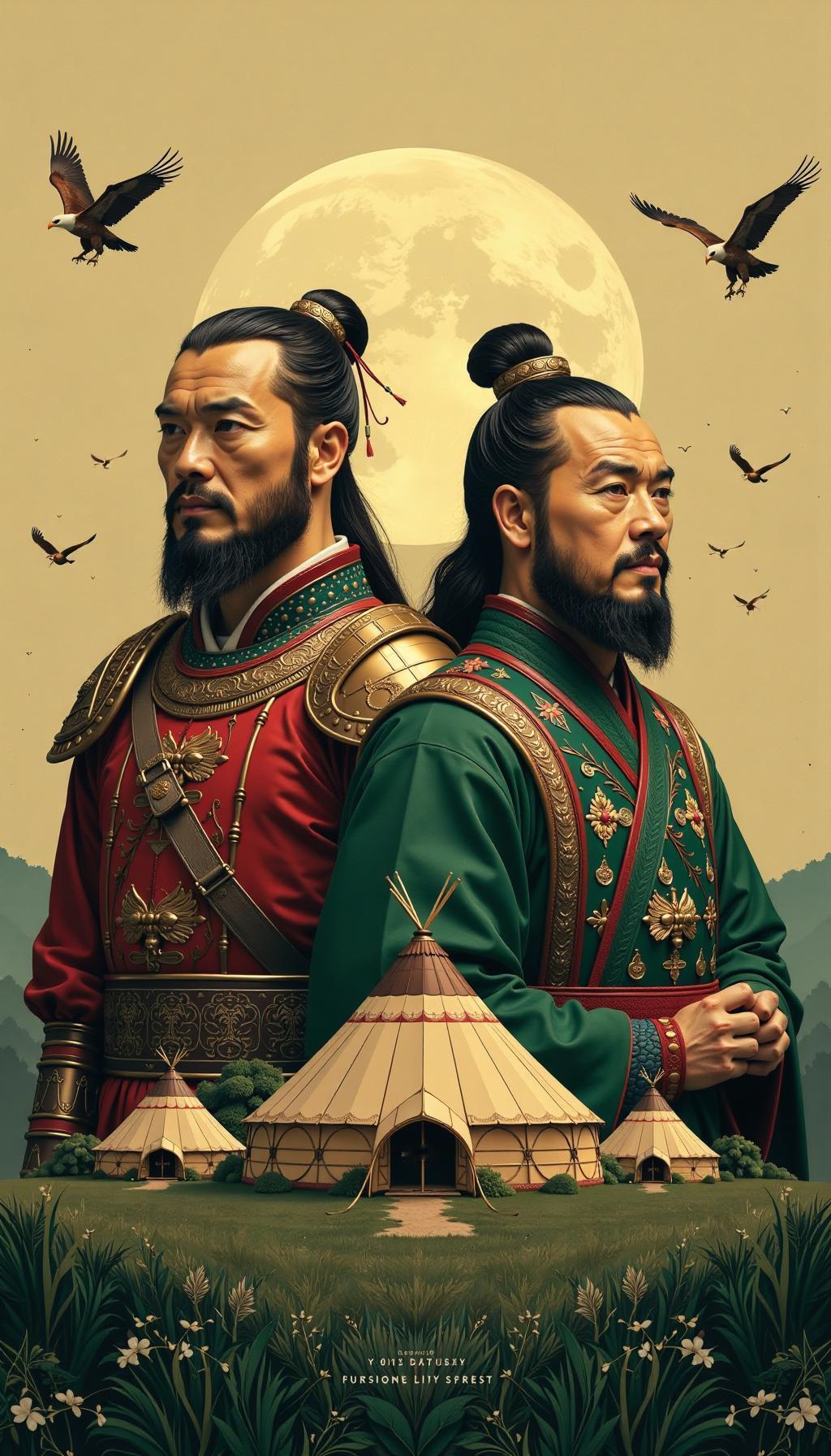 忽必烈是成吉思汗的亲孙子，是其四子拖雷的第四子。成吉思汗奠基蒙古帝国，忽必烈后来