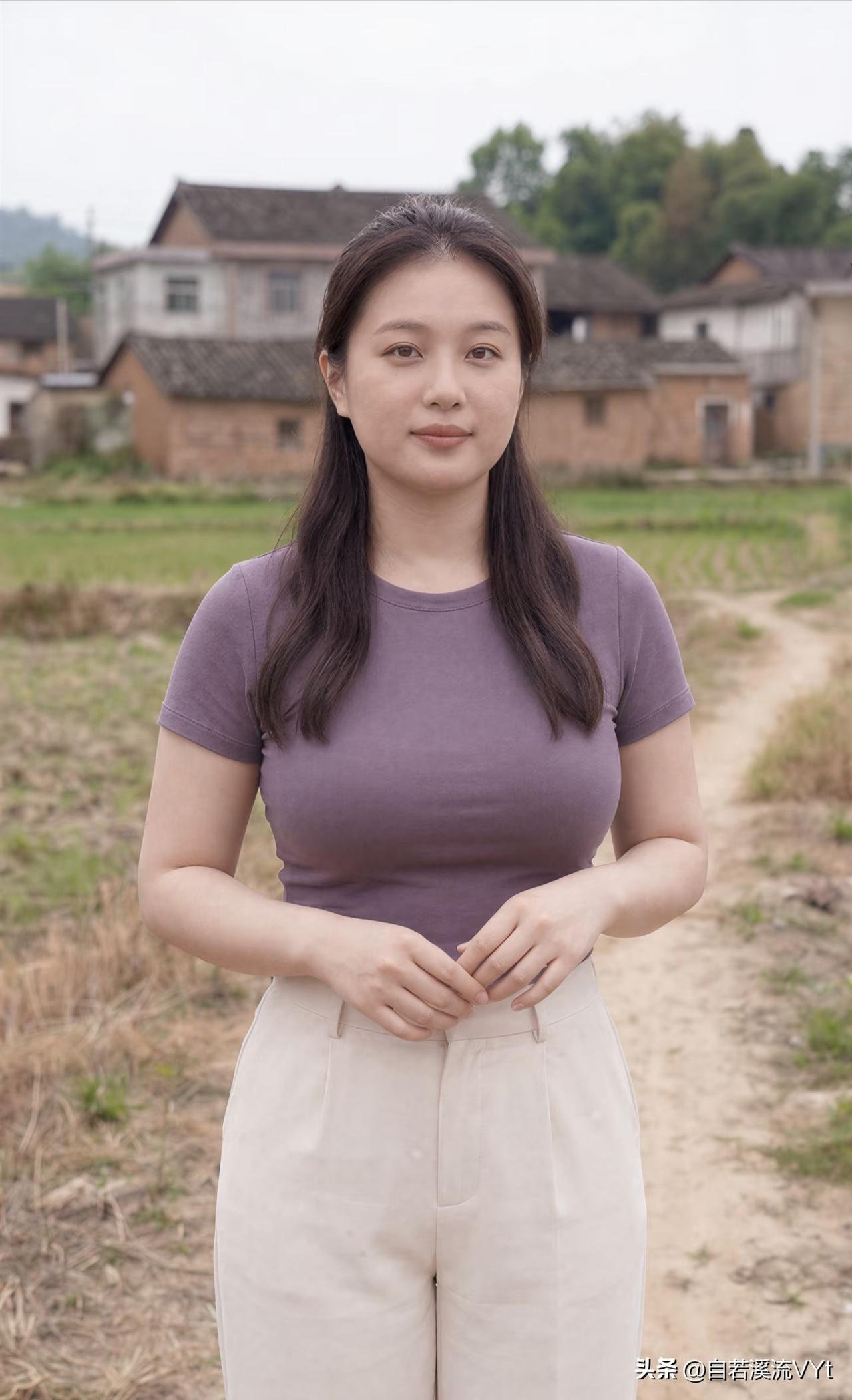 阮郎归·乡野闲姿
 
田塍曲径绕村家，平芜浅草斜。
土屋疏林衬清嘉，风柔衬素华。