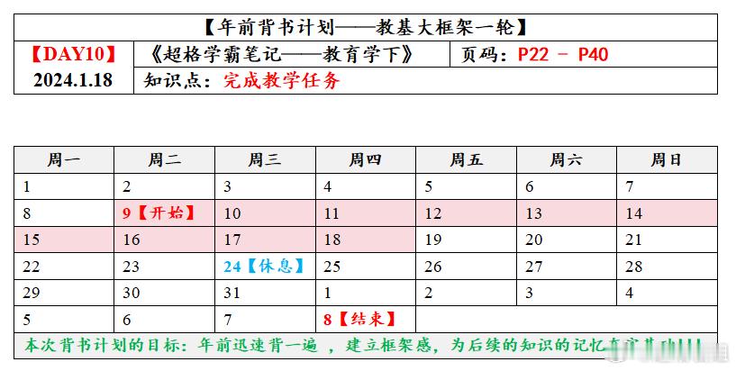#山东超格年前背诵计划# 年前背诵计划第十天任务已发布 [比耶]坚持下去就是分子