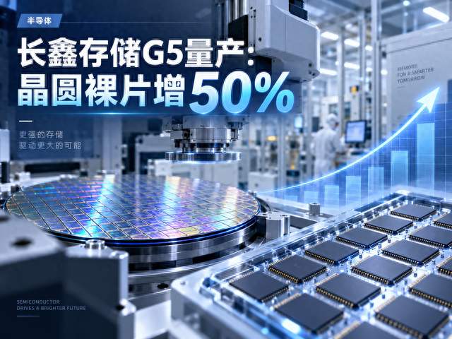 长鑫存储G5量产：晶圆裸片增50%