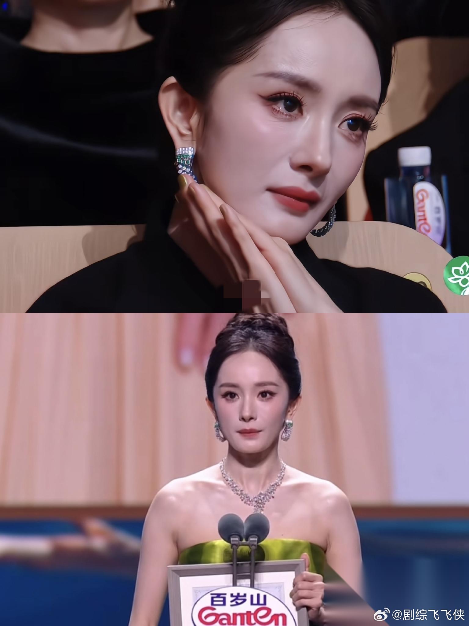 不怪杨幂有点不太高兴， 换成任何一个女人都忍不了吧。 明明自己盛装出席白玉典礼，