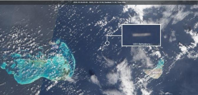 美舰距委内瑞拉仅25公里，欧洲卫星拍到紧张一幕，战争越来越近！

最近，一张由欧