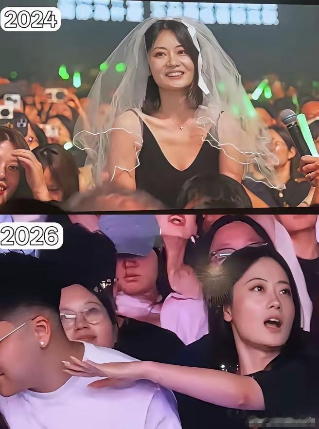 原来这个女孩是萧敬腾演唱会的老演员了，2年前就去看了萧敬腾演唱会，当时也是抽中了