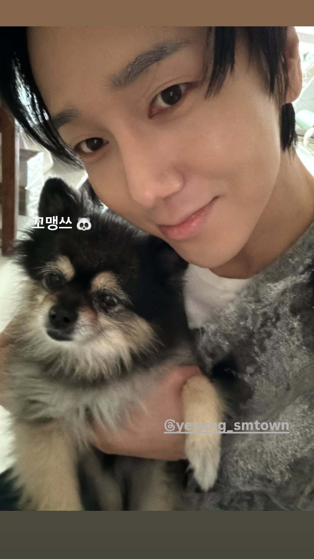 “CB百蓝_。251124 ins story更新：小不点s🐼 