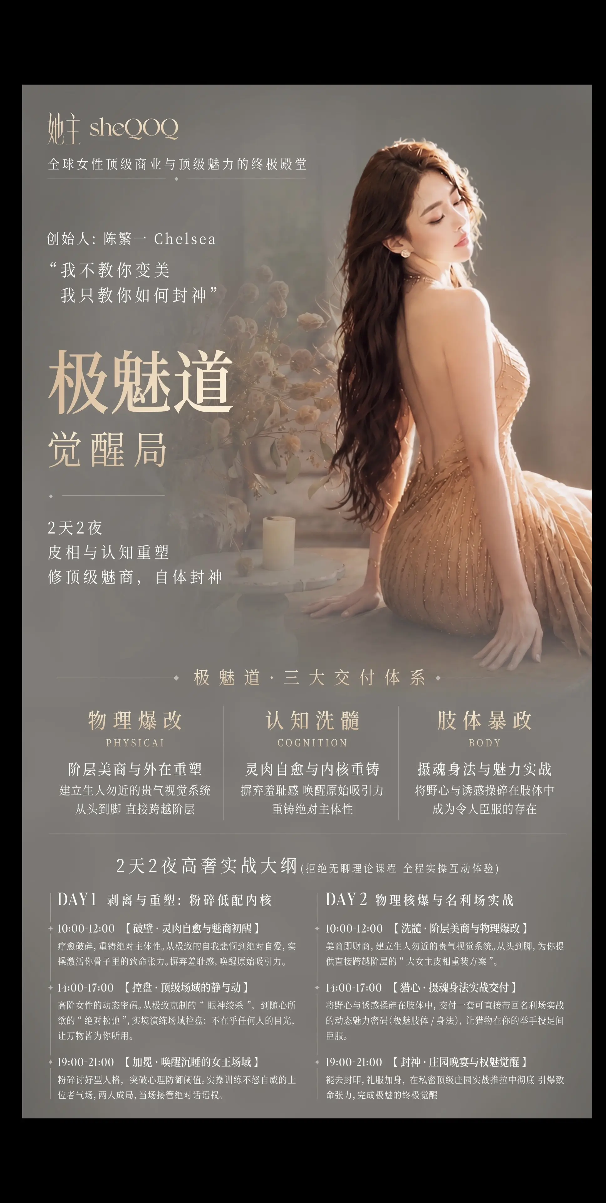 修顶级魅力，自体封神，五月见。