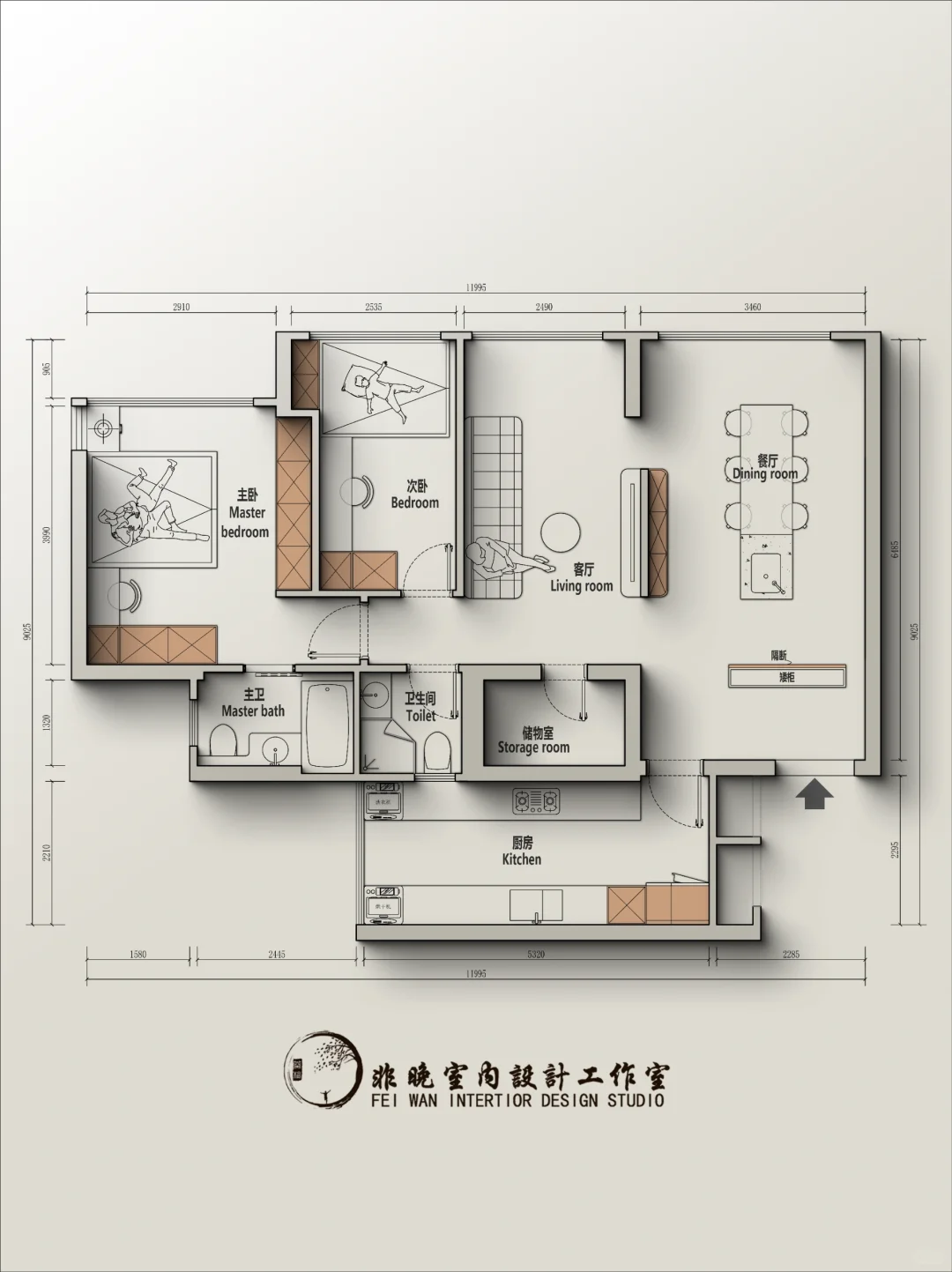 🍁户型改造丨新加坡82m²三室户型优化