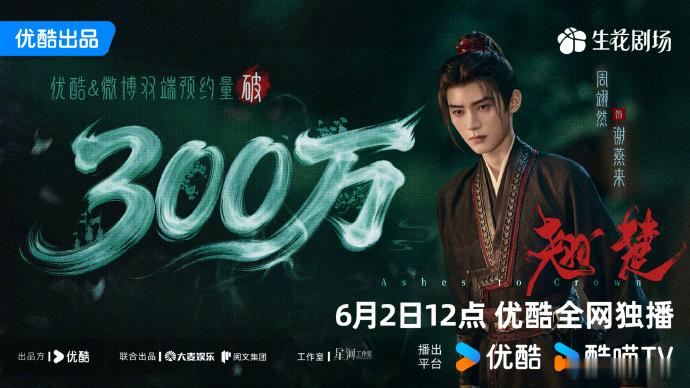 陈都灵周翊然新剧翘楚预约量破300万陈都灵周翊然翘楚预约破300万朝堂博弈剧情直