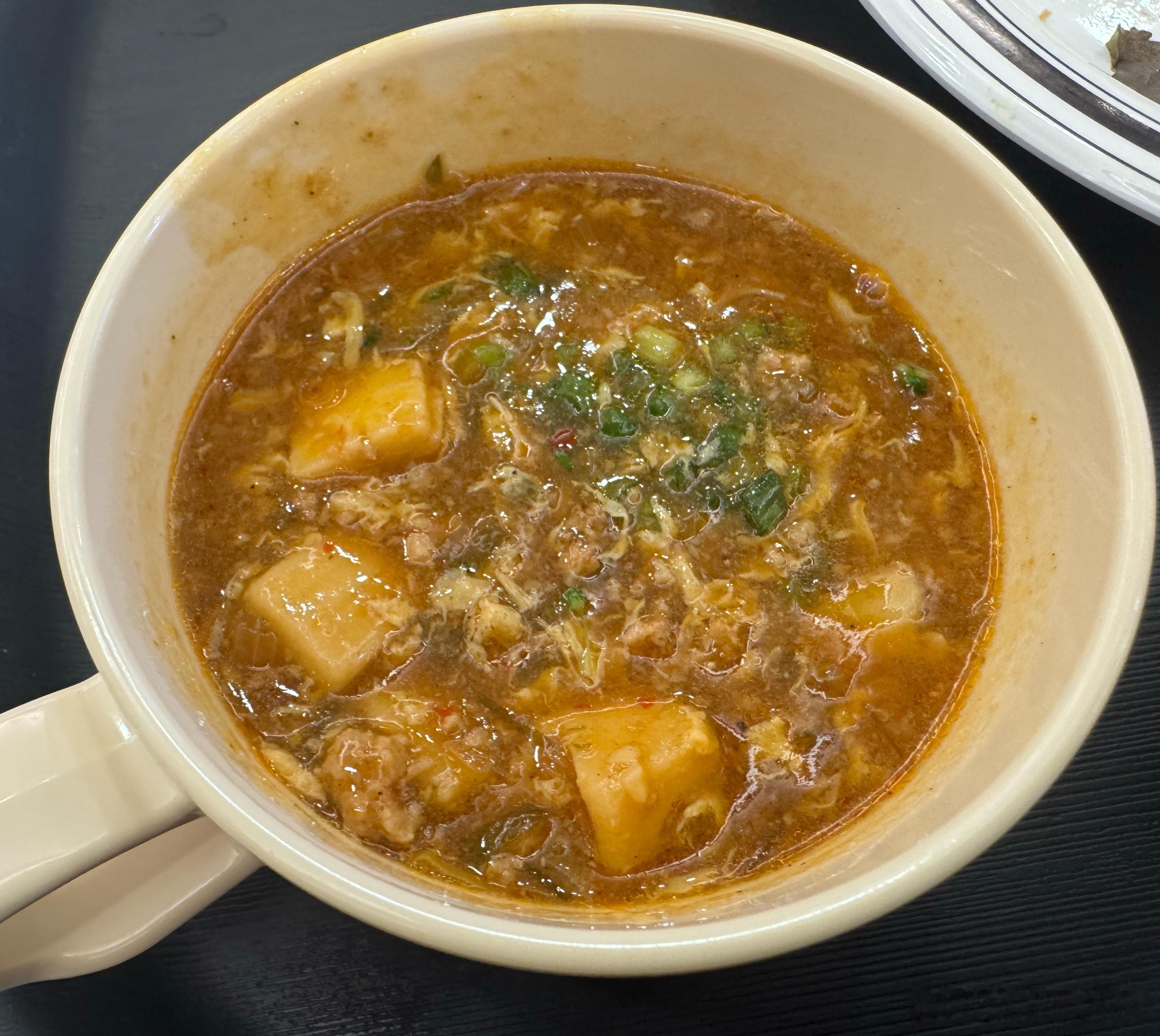 今日份客户食堂的黑暗料理，麻婆豆腐蛋花汤[怒] ​​​