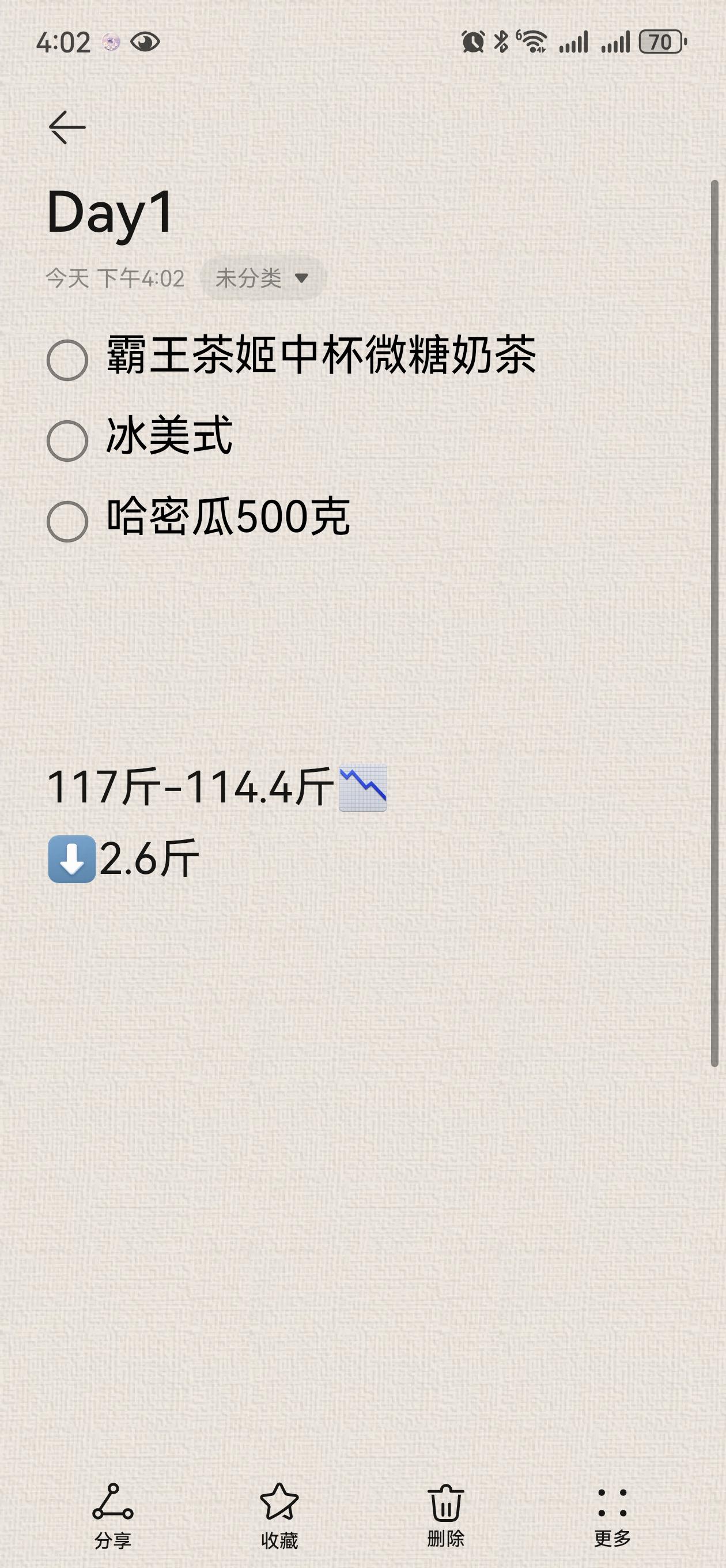 打卡第一天。昨天饿的发慌 但是有成效的