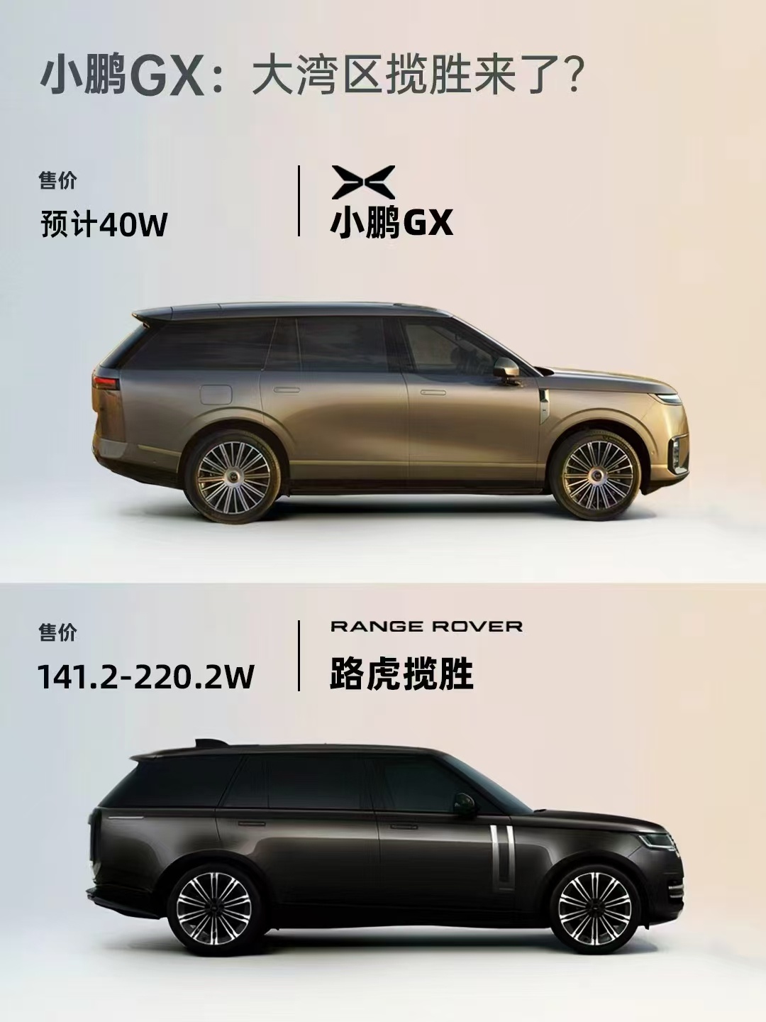 小鹏GX大六座来了，外观打几分？ 