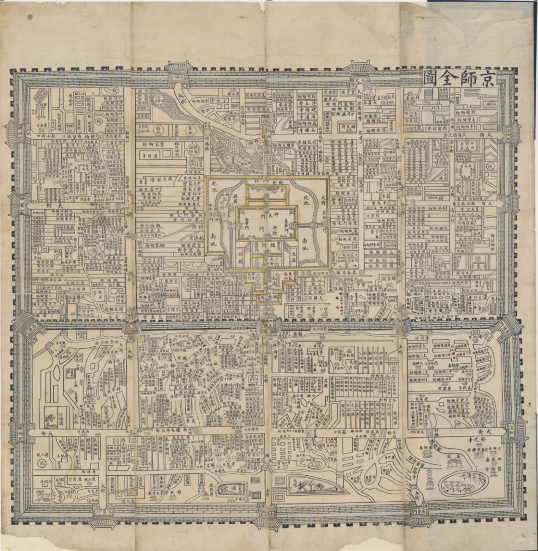 -清乾隆 京师全图 老北京城地图