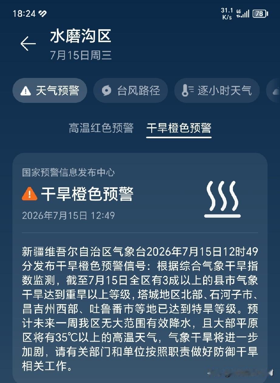 今年看来妥妥的是个旱年，雨都下到南方去了吧。往年也没这个干啊，今年格外的热，山上