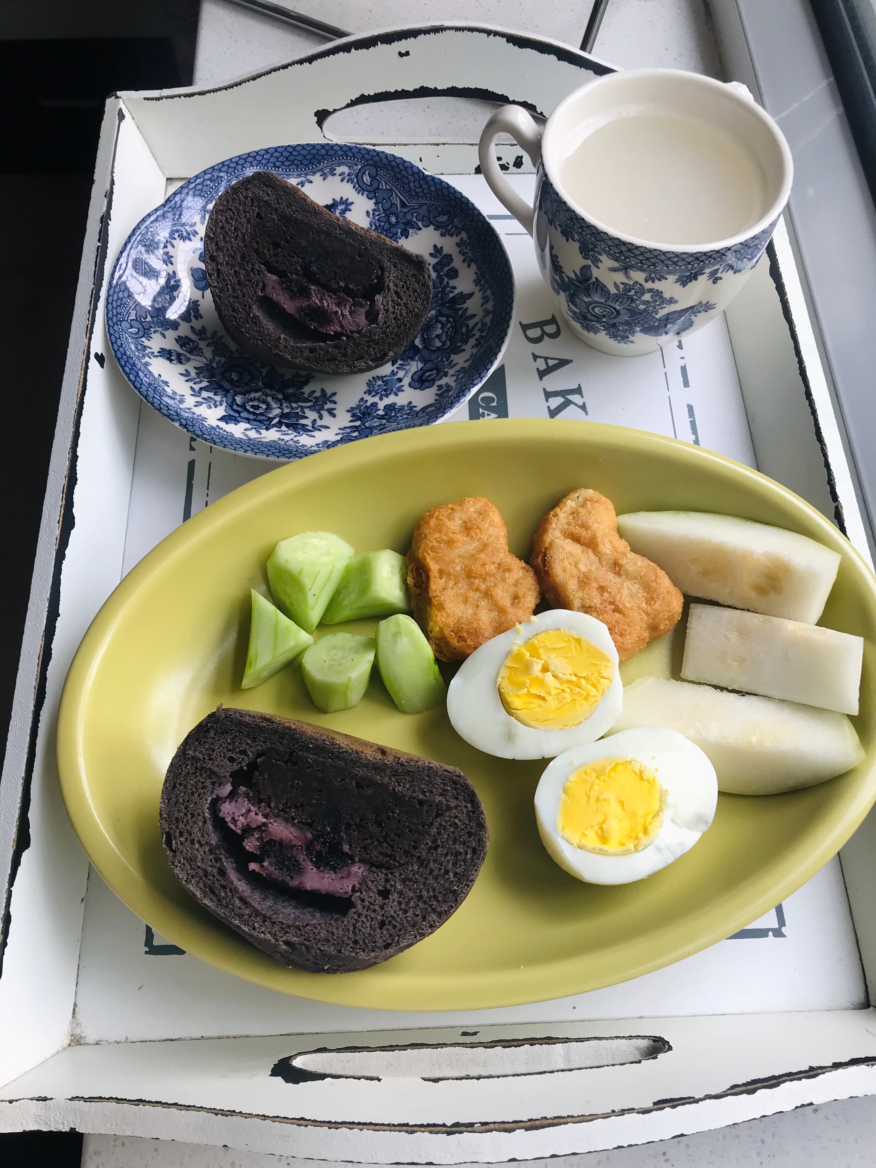 天天晒早餐一日一食一记365天早餐不重样早餐 2026.6.29啃桑葚巧克力米面