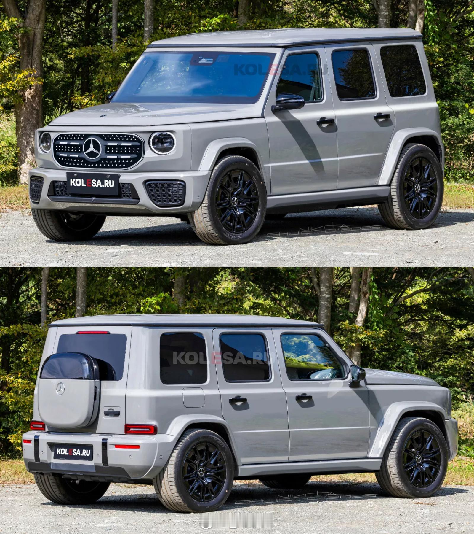 全新奔驰小G渲染效果图 全新奔驰小G渲染效果图1 vs 效果图2，大家觉得哪个更