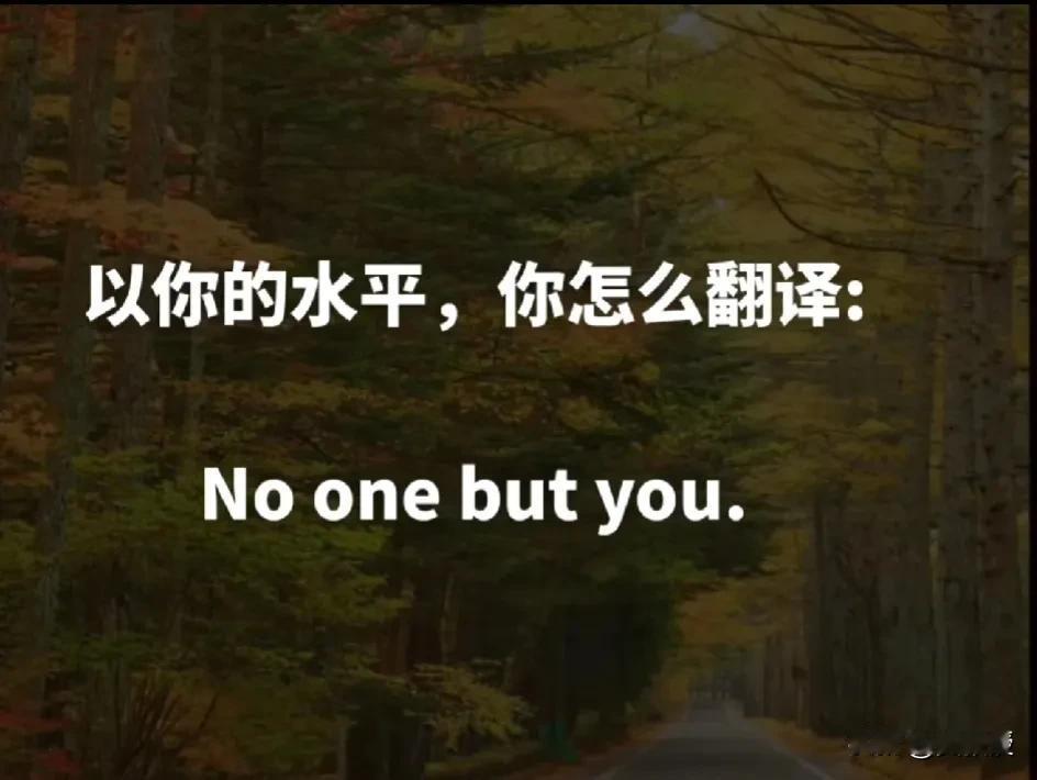 一天一道题
考验你的英语水平的时候到了
