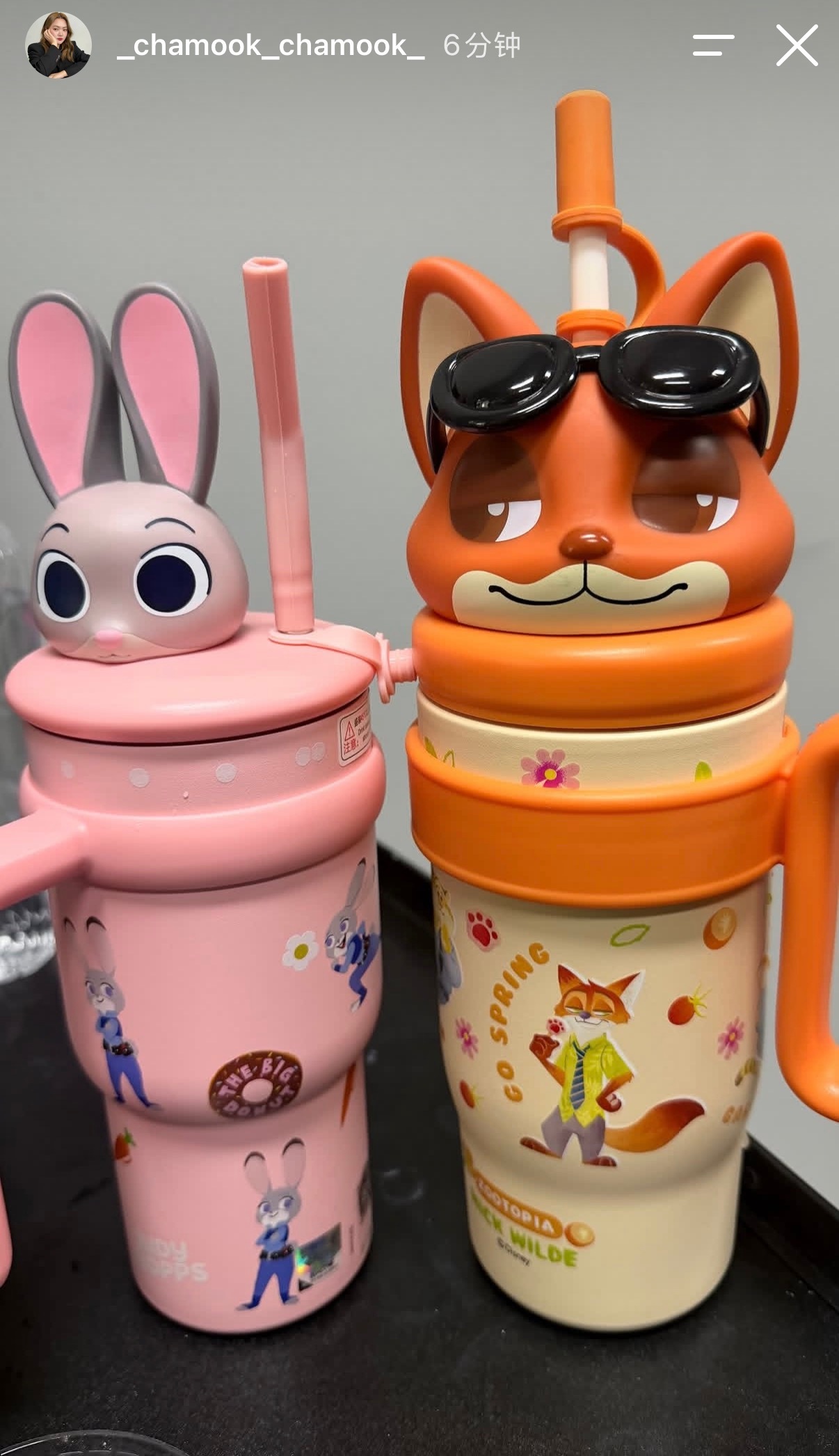今日份小情侣上班情侣杯🦊🐰 ​​​