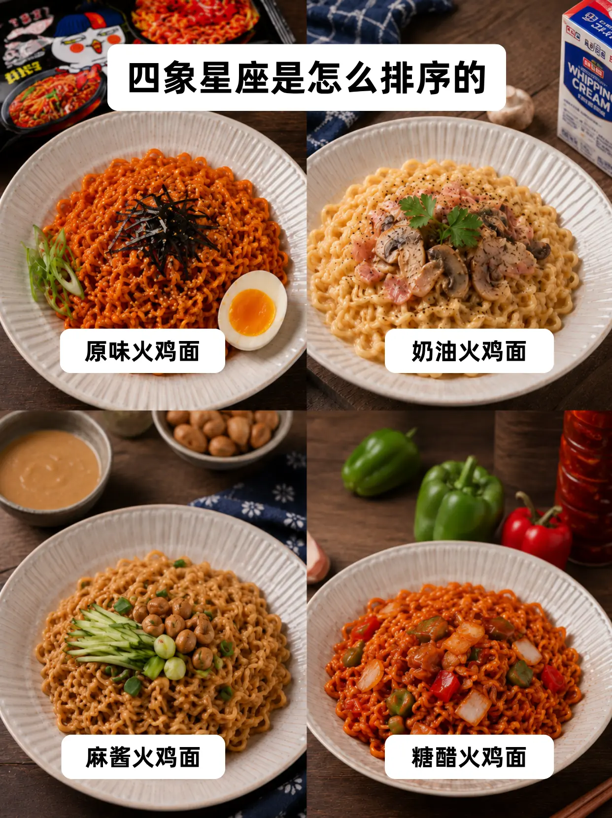 想看四象星座的排序。