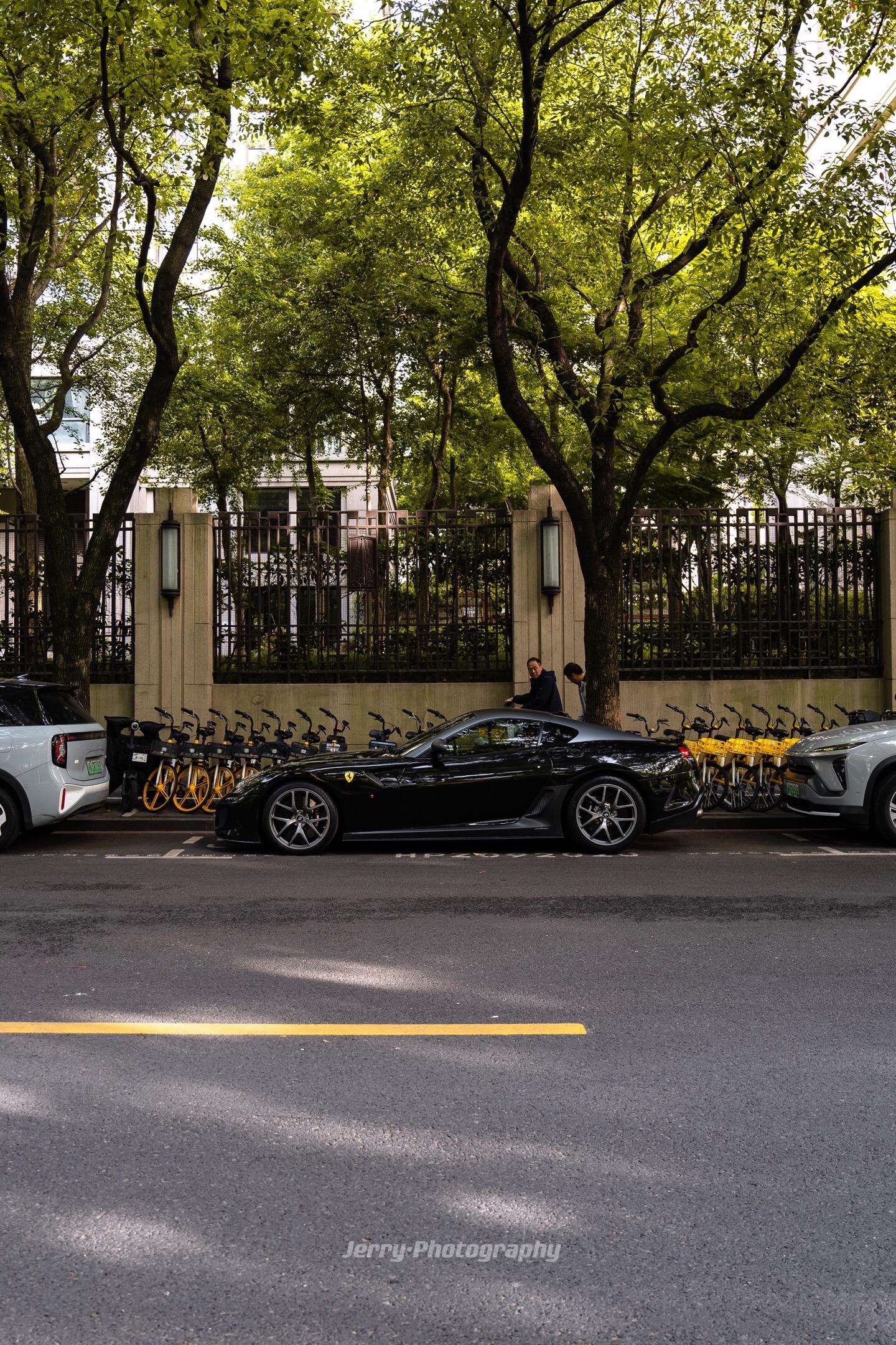 Ferrari 599 GTO.午后阳光下的自吸V12